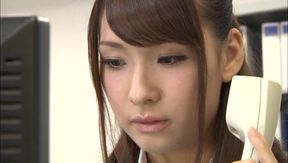 Office Beauty Yui Ooba Pleasures Herself in Office Toilet Stall