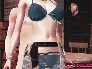 Cowgirl Korryn in Rule34 Animation - Have a fun Thighjob Vagina Rubbing, Jumping on a Giant Penis with Bouncing Breasts & Lifting Screw Ending With Cum Inside Constricted Snatch A Lot Of Goo