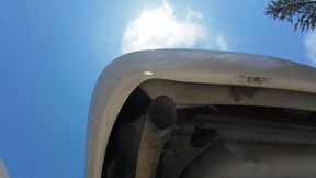 Tailpipe Addict: Exhaust JOI Humiliation with Stilettos and V8 Power