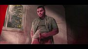 - Vestido de Rayas - Masturbacion Solitario - Muscular Men - Big Dick - Cortina Roja -