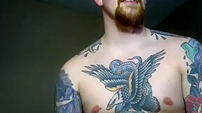 Tattooed Straight teen 18+ Takes A Sex-dildo
