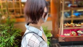 part1 A date with Saki, a hairdresser with H-cup big boobs! They start having sex in no time! Saki is really cute in an erotic costume!