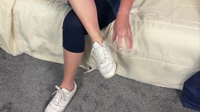 Mrs Mature Feet wishing the Scotland Team well 477