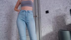 Desperation Pee in Jeans Part 1