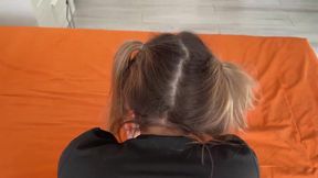 Fucks a modest blonde with a cute pussy with an intimate haircut
