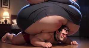 Heavy BBW Steps on Loser's Face - Humiliation &amp; Trampling