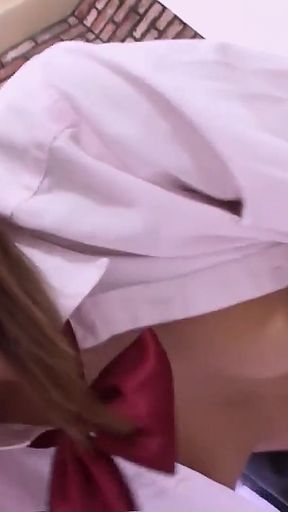 Captivating moment from "Petite Japanese Teen with small Tits Pick Up and talk to Uncensored POV Defloration Creampie Fuck by&hellip;"