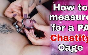 How to Measure a Pa Chastity Cage Femdom Slave