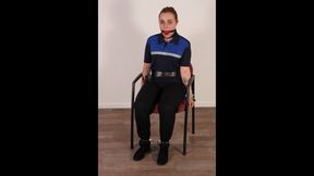 Dutch Policewoman Roxy Handcuffed To A Chair mp4
