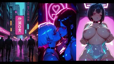 New X-9 sex robot just arrived to Neon City (part 1)