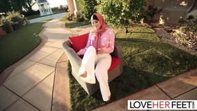 Outdoor JOI Foot Tease With Latina Hottie Sophia Leone