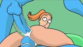 SUMMER AND MEESEEKS PARTY - ANAL SEX ( Parody Cartoon 3D )