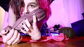 dark angel destroys her asshole with monster cocks