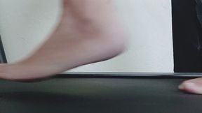 Me walking slowly on the treadmill so you can see my arches.