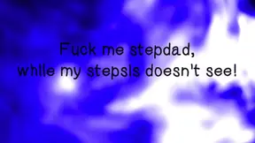 Stepdad fucks blonde teen's big natural tits in doggy style