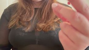 Sugargirlx2's ENF Story Retelling - An App Takes Her Clothes Off in Restaurant!