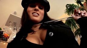 Kate Jones &amp; Nick Lang, Euro cruel media style POV, Anal brunette babe, fucking, swallow cum, costume, lingerie, long version