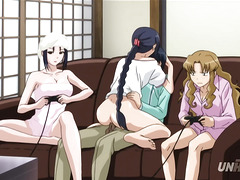 Lucky guy gets to live out his wildest fantasies with three hot classmates in this uncensored hentai