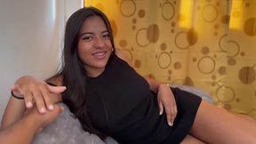 Cute latina rides a cock like a real professional in a homemade POV