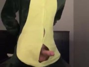 Onesie 19 year old solo jerk