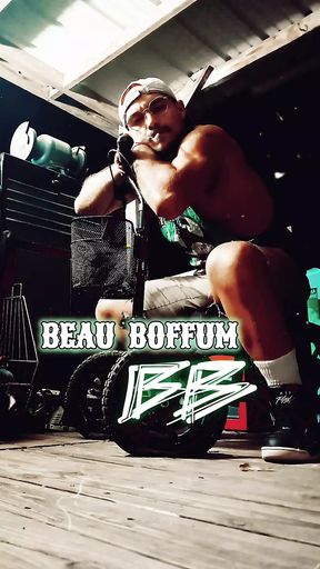 AMATEUR STUD BEAU BOFFUM DRIVES AROUND STROKING HIS COCK UNTIL HE NUTS ALL OVER HIMSELF IN THE TACO BELL PARKING LOT