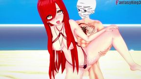 parasoul bikini ahegao fucking on the beach - red2 - skullgirls - full & full pov on sheer & ptrn: fantasyking3