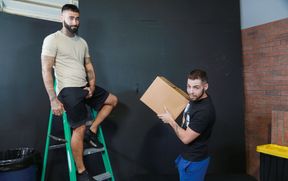 Bearded cum dump is always open for his business