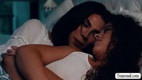 Tranny stepmom licks and bangs stepteen