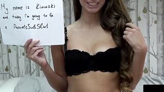 UK Babe Struggles On Dick While Getting Spanking Lesson