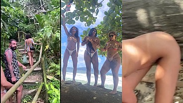 Orgia na praia transando na frente de todos