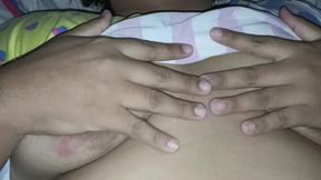 Chubby Girlfriend Fuck on Doggystyle and Spread Leags