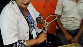 Seeing the sexy doctor, the boy&#039;s mood became and both of them had sex