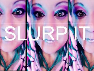 Jerk off and Slurp with Female-slavemaster Lana CEI Looper for Dumb Dumb Heads