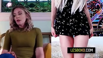 Horny stepmom masturbates with stepdaughter on video call - Mona Wales, Morgan Rain