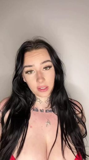 Busty british teen striptease JOI