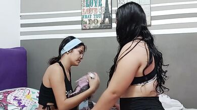 My stepsister squirts then takes my thick anal creampie
