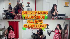 Sneezey Maids Blow Snot All Over Clean Home! ft Harmony 4k | Ditria Rose and Harmony are in misery when the house they clean causes their allergies to ramp up!