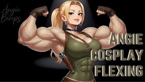 Angie Cosplay Flexing