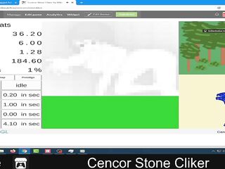 Cencor Stone Cliker (free game itchio by Mikolos) Strategy Clicer Inactive