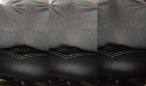 FTM Mini Dick Destroyed Vibrator Fucks Boy Pussy Squirt Fail In Grey Sweats