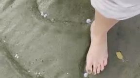 Barefoot on Wet Sands