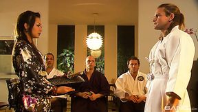 Hot geisha Gianna Lynn knows how to sexually satisfy this brave warrior