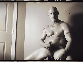 James York Jacking Off Sitting On A Stool