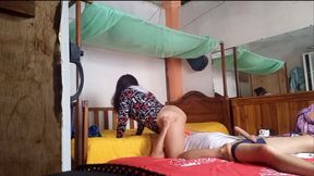 At Christmas She Has Become More of a Bitch Than She Already Was. My Big Cock Fucking Her Stepmom at Home