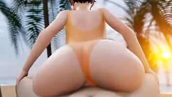 DVA and Tracer gangbanged on desk in Overwatch hentais