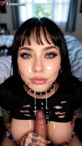 Professional AI-generated video features a curvy black lady enjoying