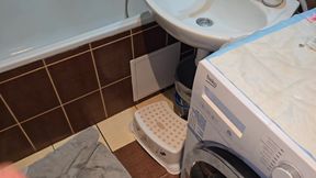 Male Pissing Compilation - POV Pee to the Bathroom Sink - Strong and Long Peeings