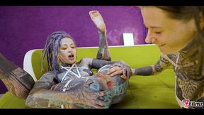 Alternative TATTOO Teens Fucking each other with Crazy Toys