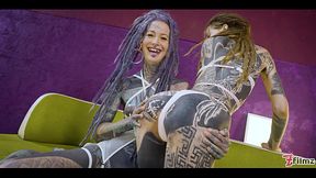 Alternative TATTOO Teens Fucking each other with Crazy Toys