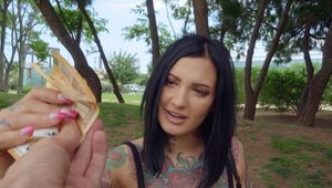 Public Pickups - Tattooed Adel Asanty pickup dick sucking